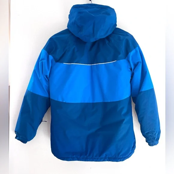 Columbia Kids Omni-Heat Blue Winter Jacket Outgrown Grow System Insulated Size L - Picture 8 of 10